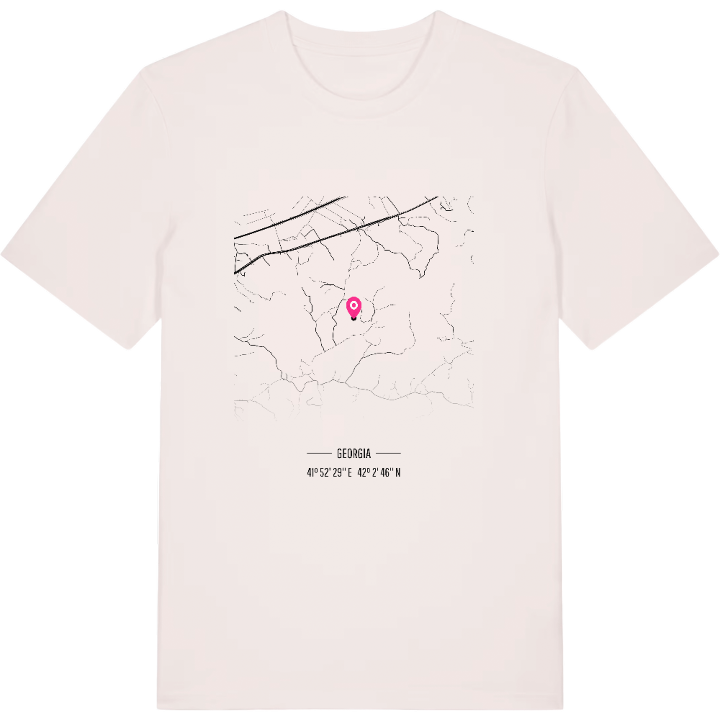 ჯიხანჯირი kort T-shirt – t-shirt fra PinShirt