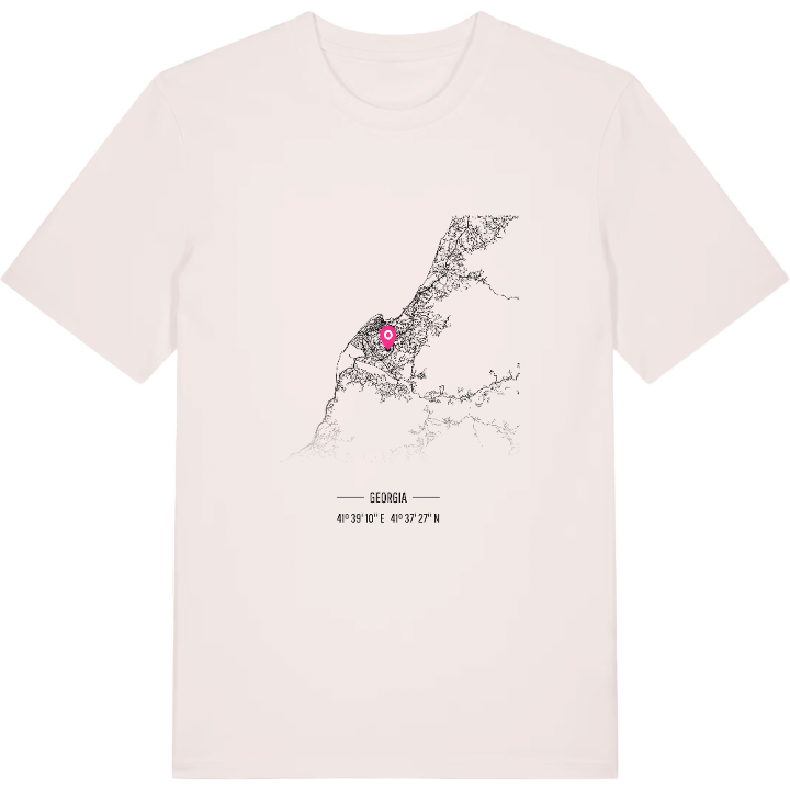 ბათუმი kort T-shirt – t-shirt fra PinShirt