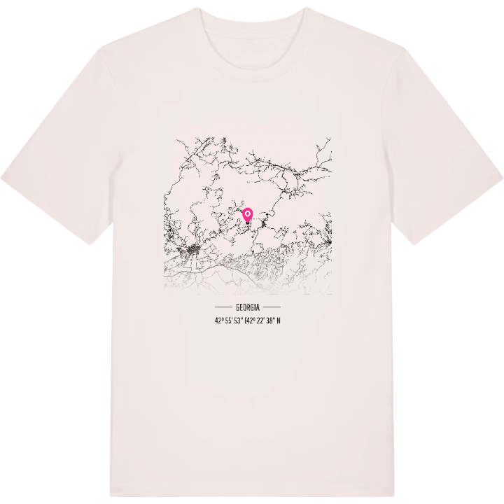ტყიბულის მუნიციპალიტეტი kort T-shirt – t-shirt fra PinShirt