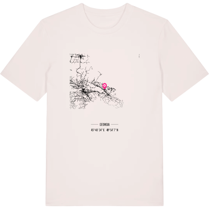ახმეტის მუნიციპალიტეტი kort T-shirt – t-shirt fra PinShirt