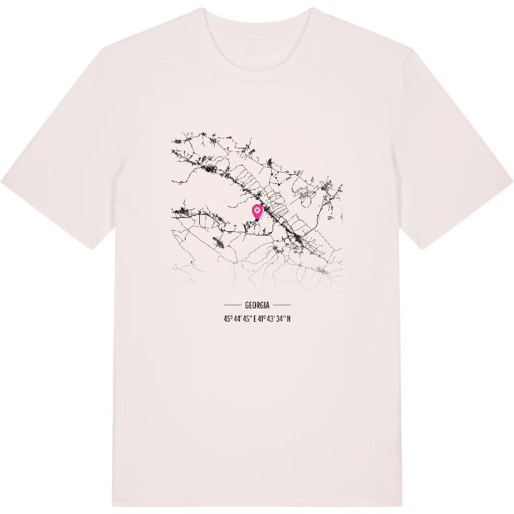 გურჯაანის მუნიციპალიტეტი kort T-shirt – t-shirt fra PinShirt
