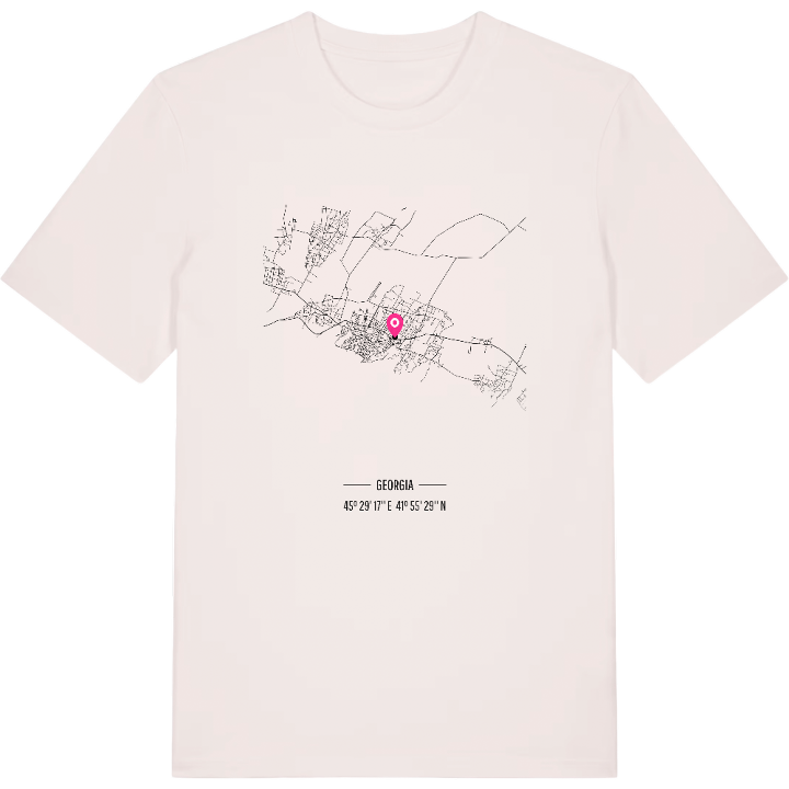 თელავი kort T-shirt – t-shirt fra PinShirt