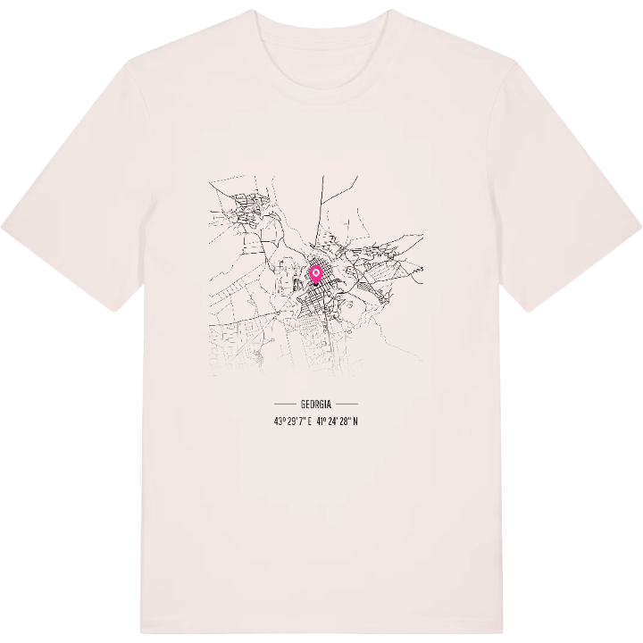ახალქალაქი kort T-shirt – t-shirt fra PinShirt