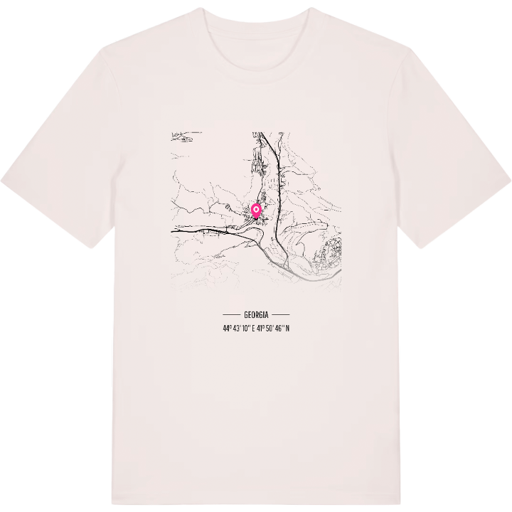 მცხეთა kort T-shirt – t-shirt fra PinShirt