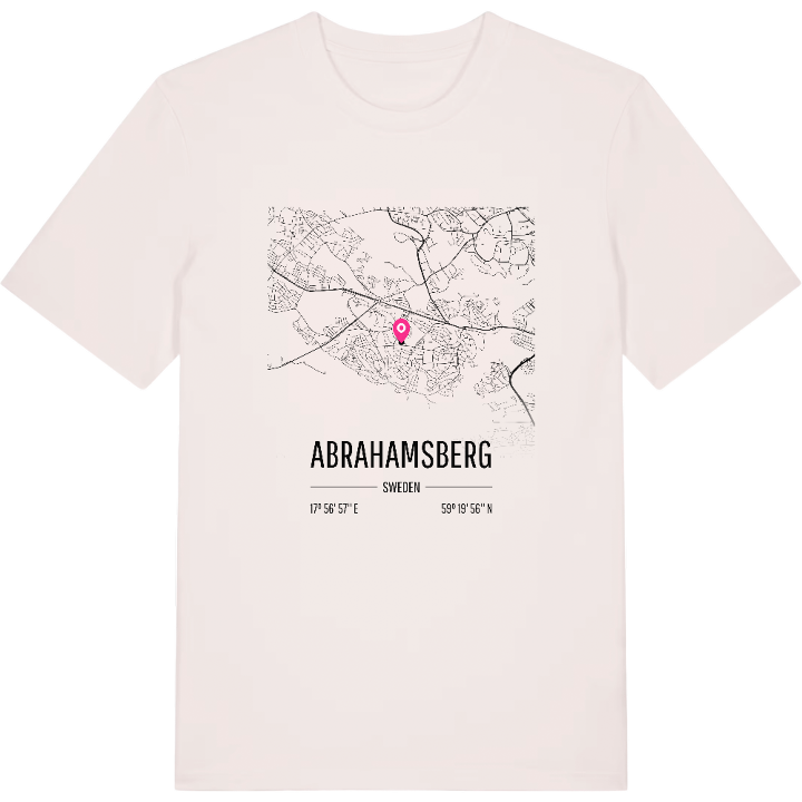 Abrahamsberg kort T-shirt – t-shirt fra PinShirt