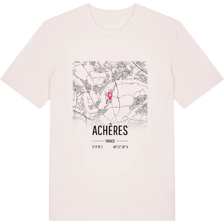 Achères kort T-shirt – t-shirt fra PinShirt