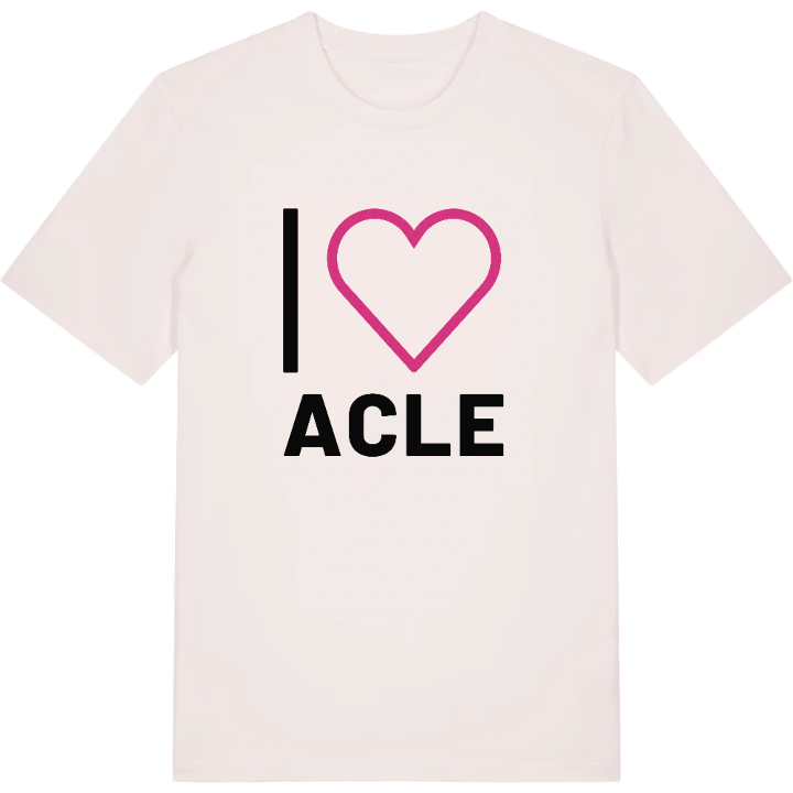 Jeg elsker Acle T-shirt stort tryk – t-shirt fra PinShirt