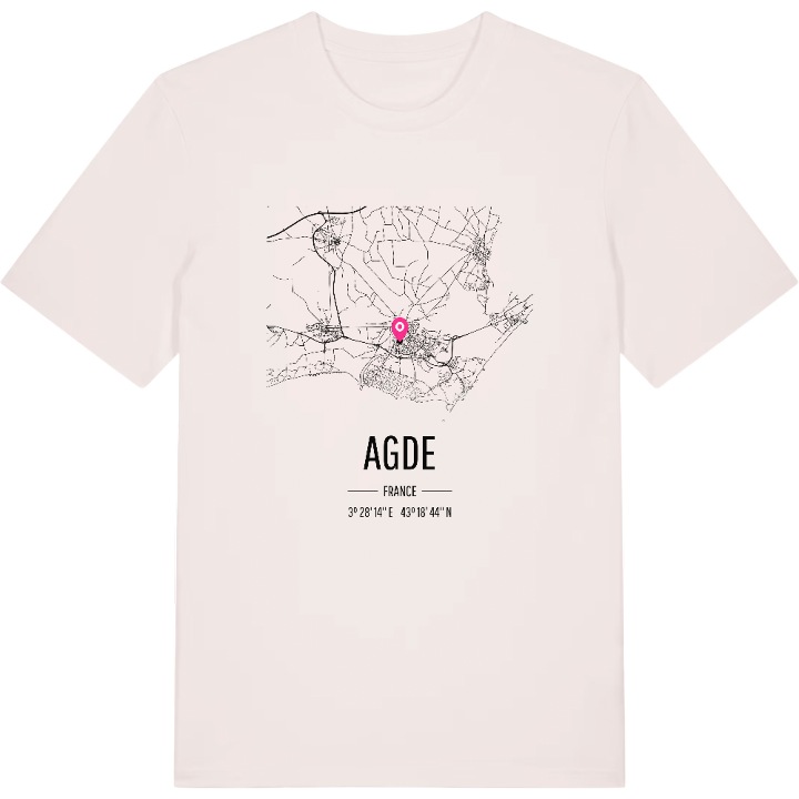 Agde kort T-shirt – t-shirt fra PinShirt