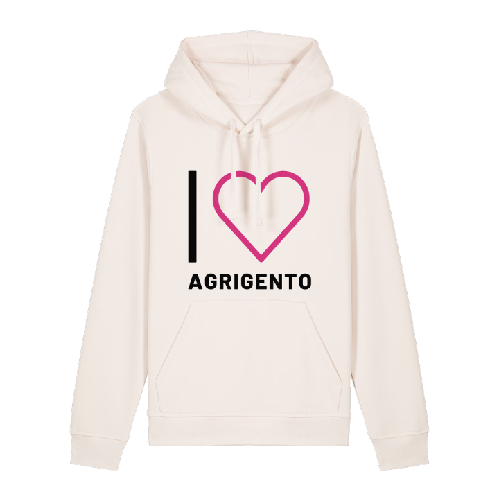Jeg elsker Agrigento hættetrøje stort tryk – hættetrøje fra PinShirt