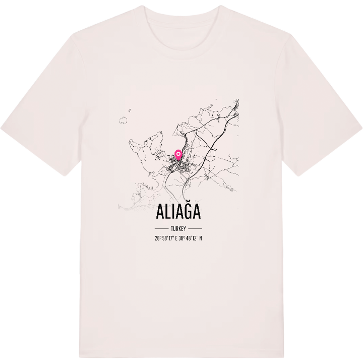 Aliağa kort T-shirt – t-shirt fra PinShirt