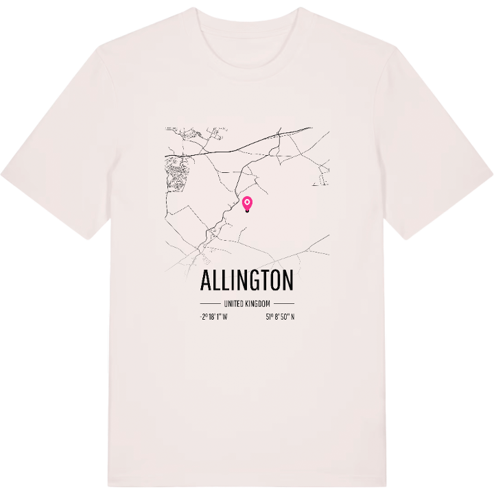 Allington kort T-shirt – t-shirt fra PinShirt