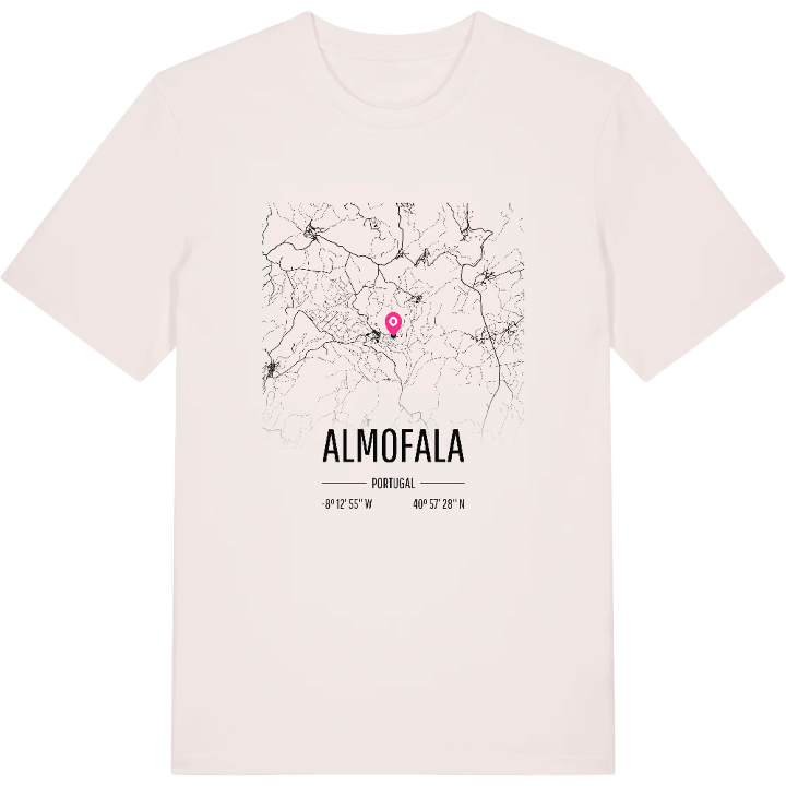 Almofala kort T-shirt – t-shirt fra PinShirt