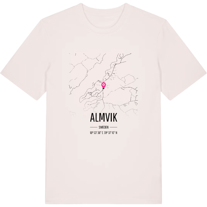Almvik kort T-shirt – t-shirt fra PinShirt