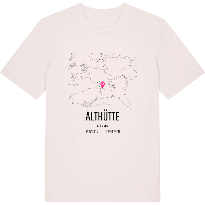 Althütte kort T-shirt – t-shirt fra PinShirt
