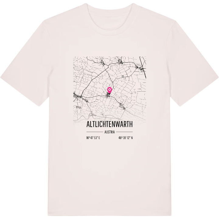 Altlichtenwarth kort T-shirt – t-shirt fra PinShirt