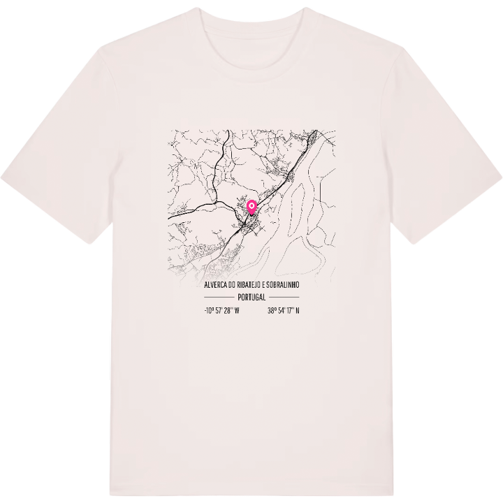 Alverca do Ribatejo e Sobralinho kort t-shirt – t-shirt fra PinShirt