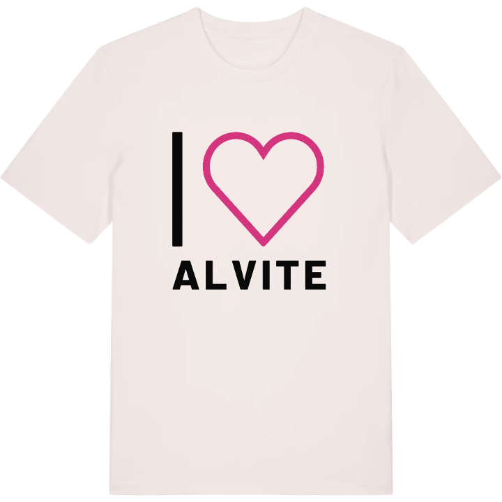 Jeg elsker Alvite T-shirt stort tryk – t-shirt fra PinShirt