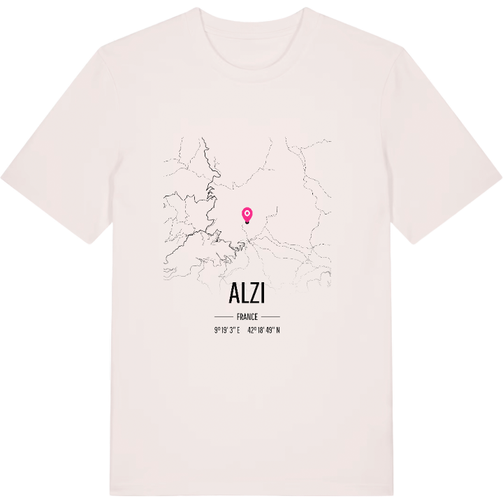 Alzi kort T-shirt – t-shirt fra PinShirt