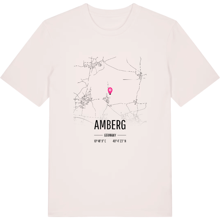 Amberg kort T-shirt – t-shirt fra PinShirt