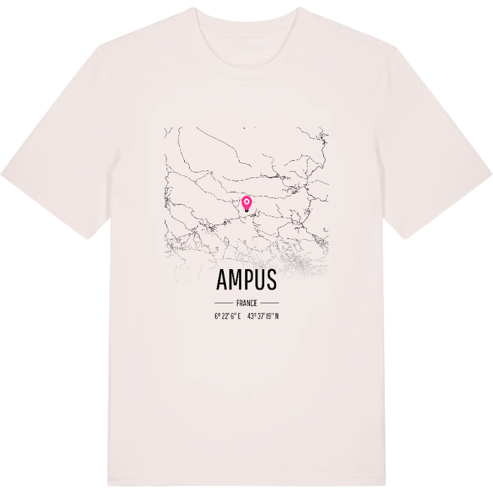 Ampus kort T-shirt – t-shirt fra PinShirt