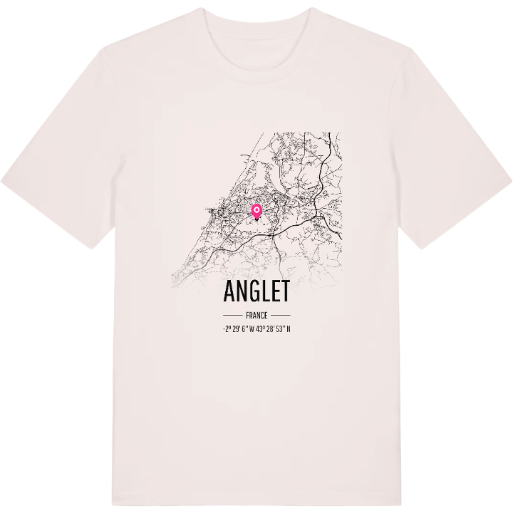 Anglet kort T-shirt – t-shirt fra PinShirt