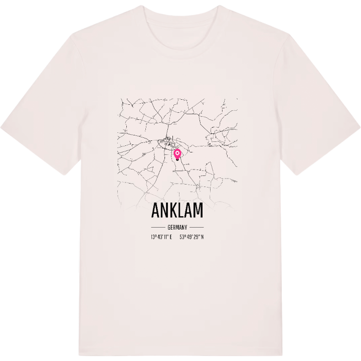 Anklam kort T-shirt – t-shirt fra PinShirt