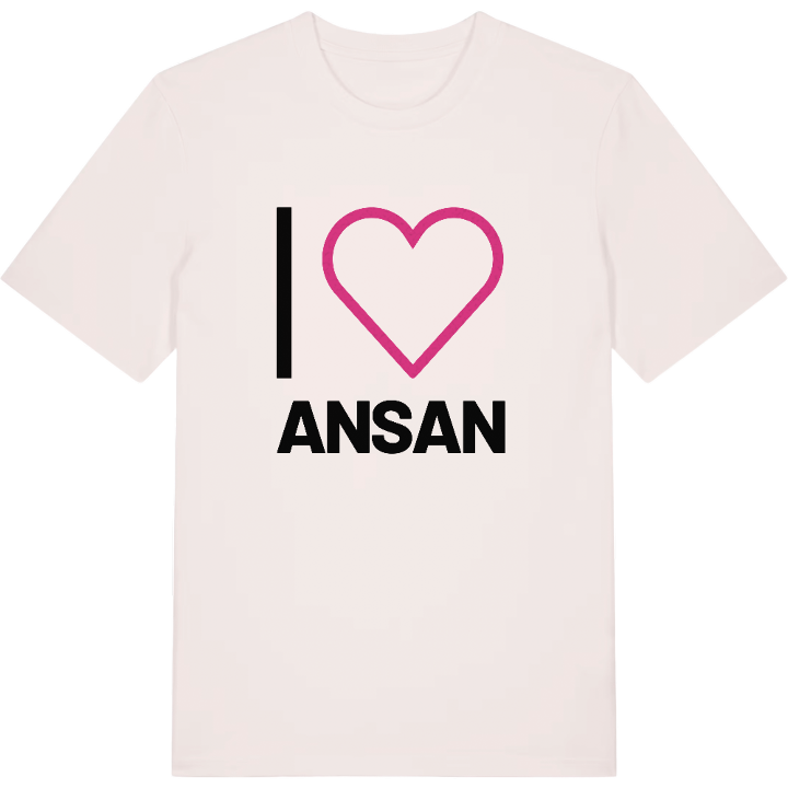 Jeg elsker Ansan T-shirt stort tryk – t-shirt fra PinShirt