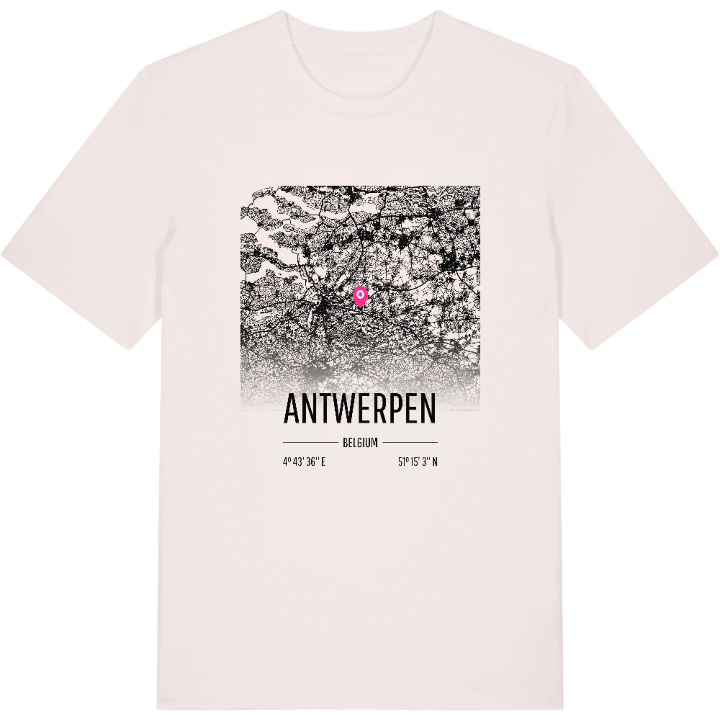 Antwerpen kort T-shirt – t-shirt fra PinShirt