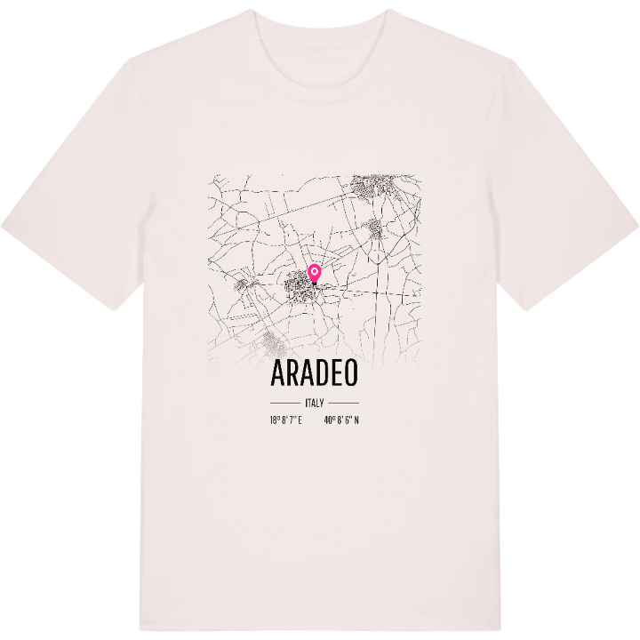 Aradeo kort T-shirt – t-shirt fra PinShirt