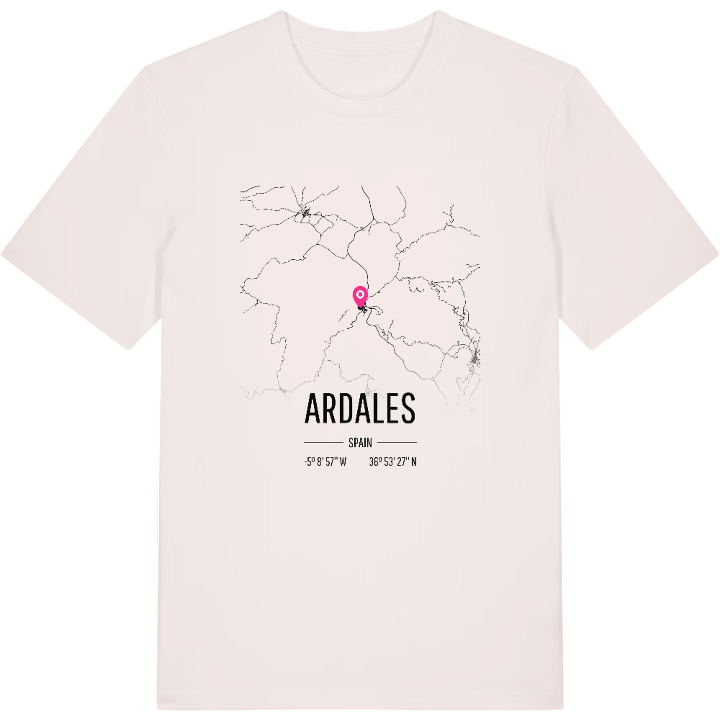 Ardales kort T-shirt – t-shirt fra PinShirt