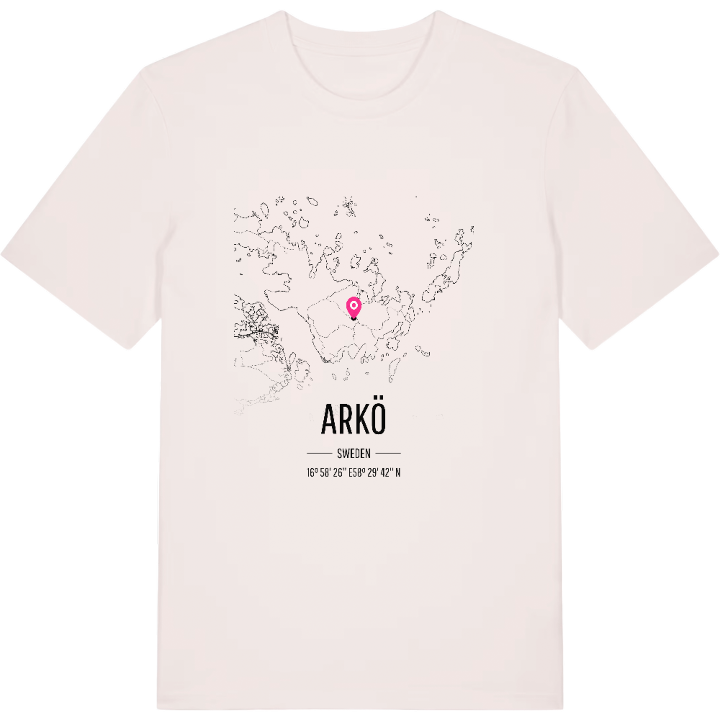Arkö kort T-shirt – t-shirt fra PinShirt