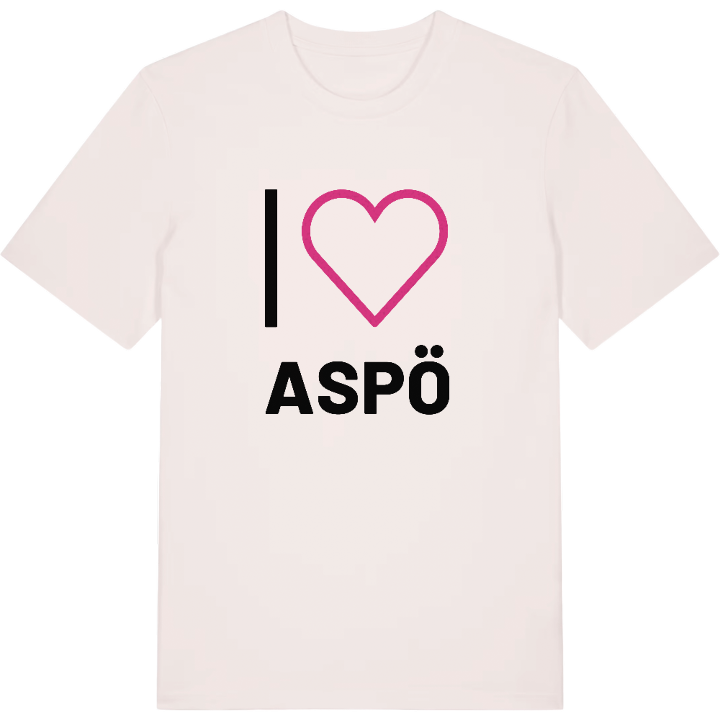 Jeg elsker Aspö T-shirt stort tryk – t-shirt fra PinShirt