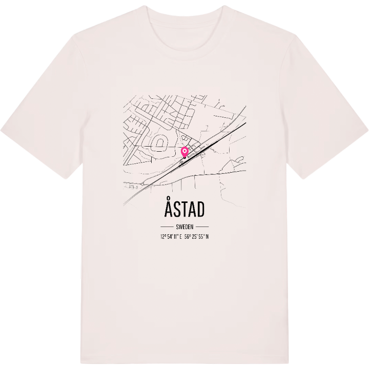 Åstad kort T-shirt – t-shirt fra PinShirt