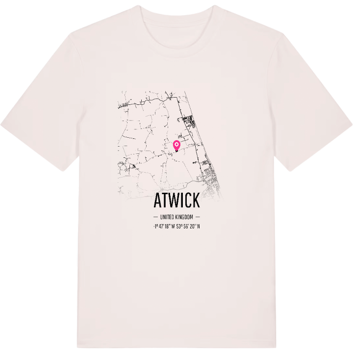 Atwick kort T-shirt – t-shirt fra PinShirt