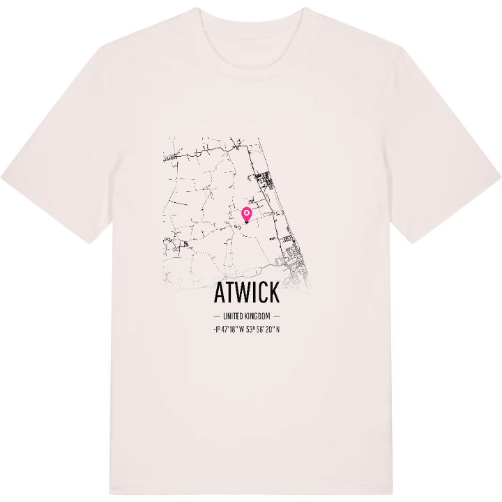 Atwick kort T-shirt – t-shirt fra PinShirt