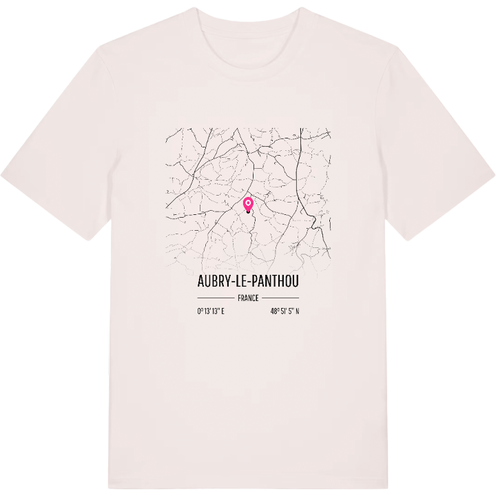 Aubry-le-Panthou kort t-shirt – t-shirt fra PinShirt