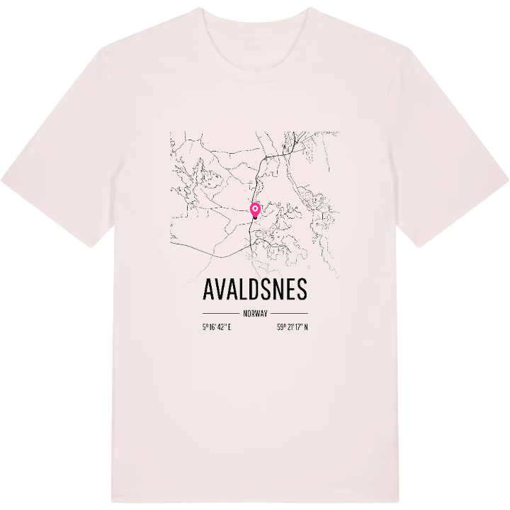 Avaldsnes kort T-shirt – t-shirt fra PinShirt