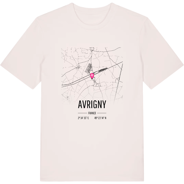Avrigny kort T-shirt – t-shirt fra PinShirt