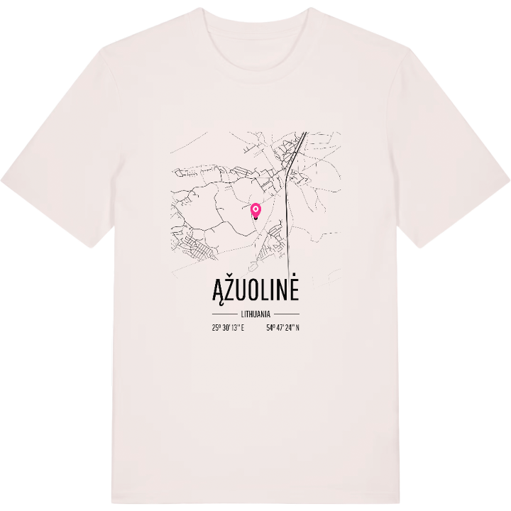 Ąžuolinė kort T-shirt – t-shirt fra PinShirt