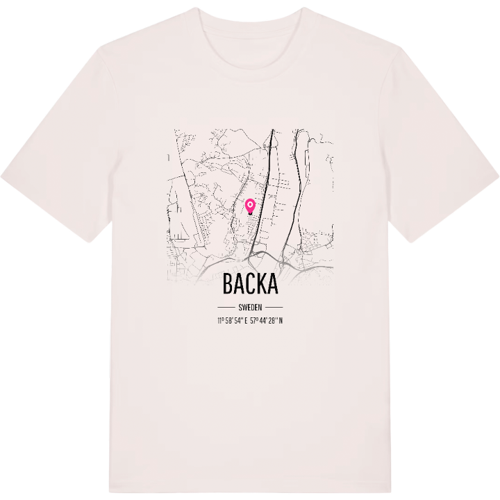 Backa kort T-shirt – t-shirt fra PinShirt