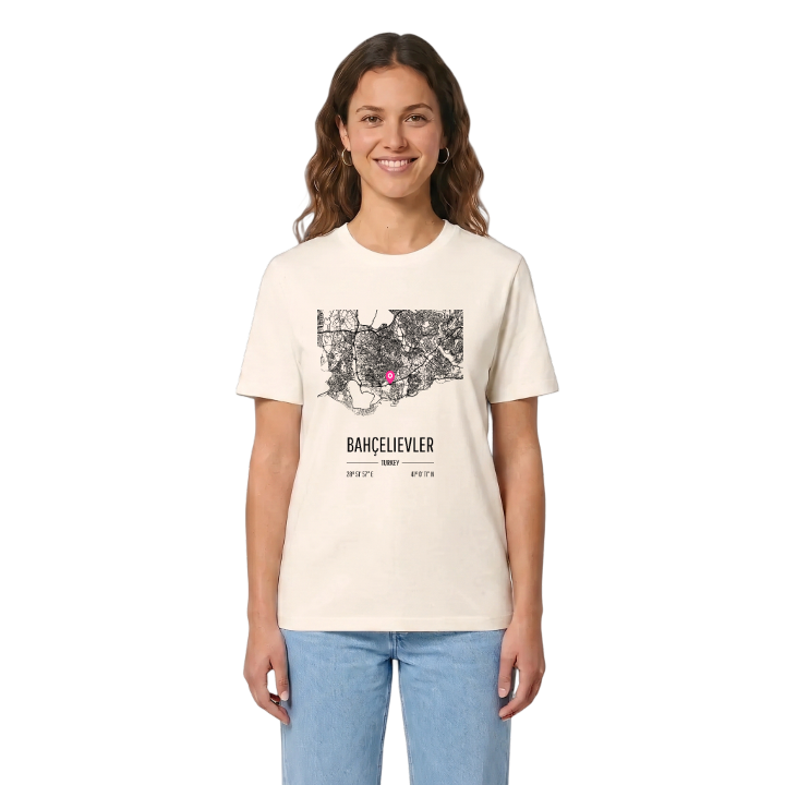 Bahçelievler kort T-shirt – t-shirt fra PinShirt