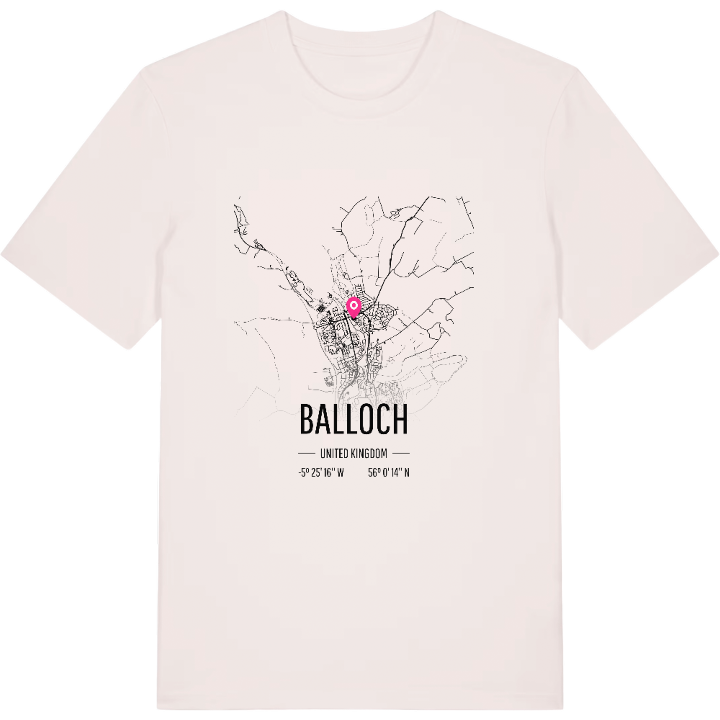 Balloch kort T-shirt – t-shirt fra PinShirt