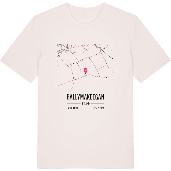 Ballymakeegan kort T-shirt – t-shirt fra PinShirt