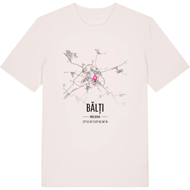 Bălți kort T-shirt – t-shirt fra PinShirt