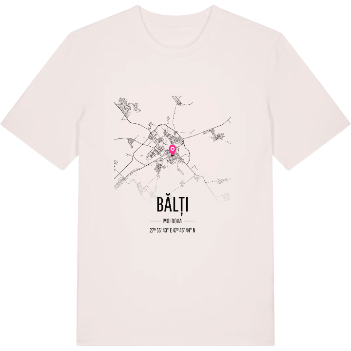 Bălți kort T-shirt – t-shirt fra PinShirt