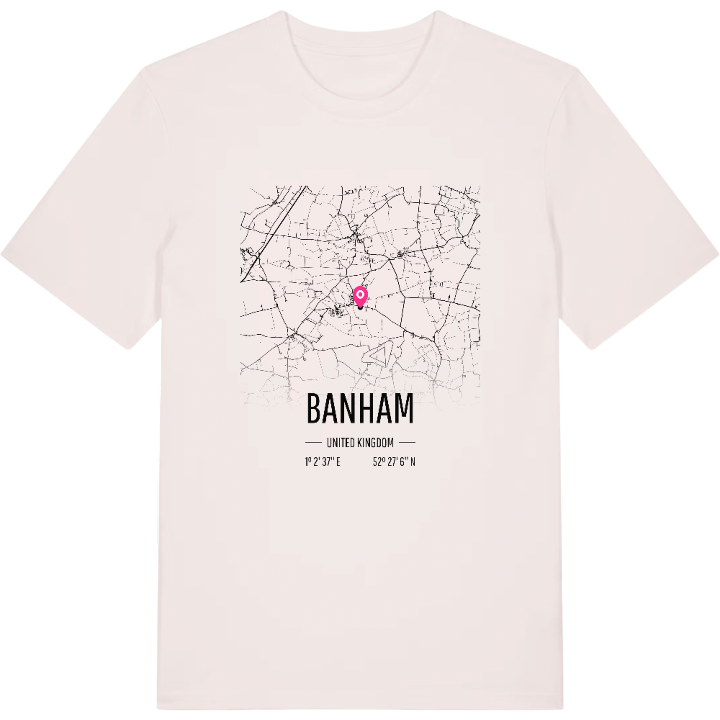 Banham kort T-shirt – t-shirt fra PinShirt