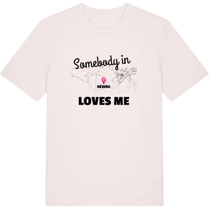Nogen i Bébing elsker mig T-shirt – t-shirt fra PinShirt