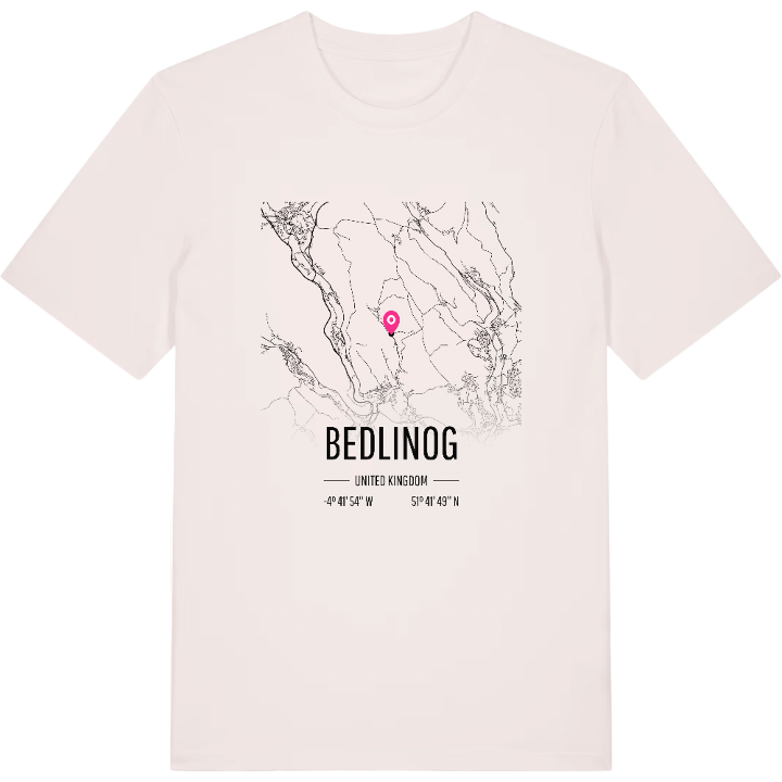 Bedlinog kort T-shirt – t-shirt fra PinShirt