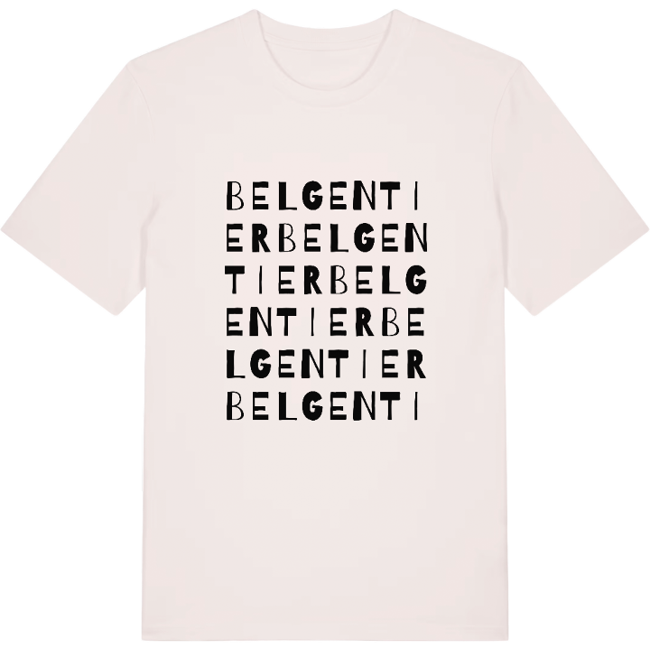 Belgentier ordleg T-shirt – t-shirt fra PinShirt