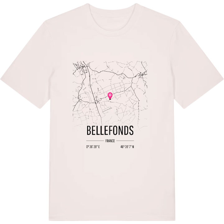 Bellefonds kort T-shirt – t-shirt fra PinShirt